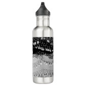 Classy Black en Silver Gypsy Scarf Waterfles (Rechts)