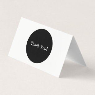 Classy Black en White Hartelijk dank Kaart