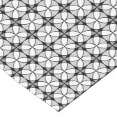 Classy Black en white Shippo Pattern Korte Tafelloper (Hoek)