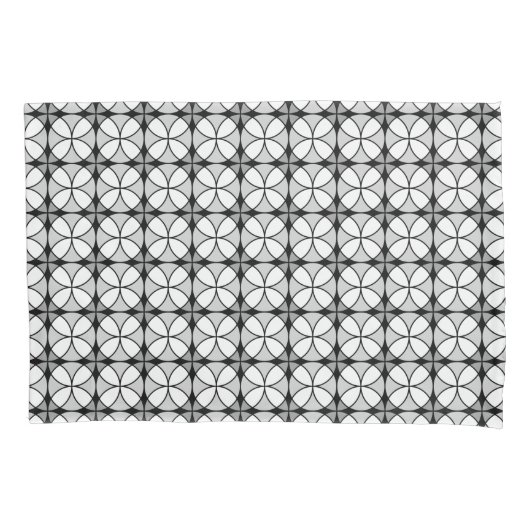 Classy Black en white Shippo Pattern Kussensloop (Voorkant)