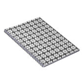 Classy Black en white Shippo Pattern Notitieboek (Rechterzijde)