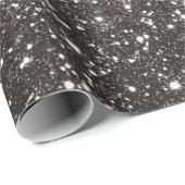 Classy Black Glitter Shiny Glimmer Glamor Cadeaupapier (Rol Hoek)