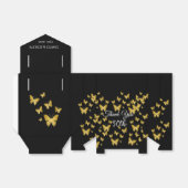 Classy Black & Gold Chic 50ste bruiloft Jubileum Bedankdoosjes (Uitgevouwen)