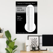 Classy Black Thermometer Poster (Thuiskantoor)