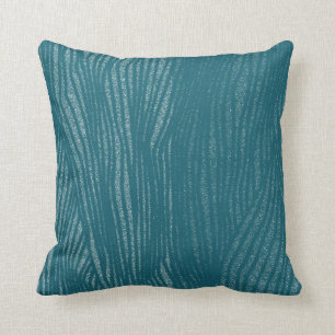 Classy Blauwgroen Stripe Pattern-Sierkussen Kussen