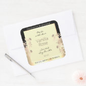 Classy Bloemen Product Verpakking Etiketten Cream (Envelop)