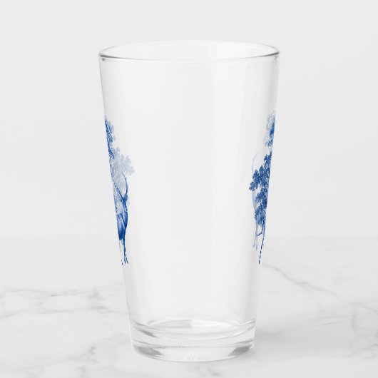 Classy  Blue Toile Deer in Forest Glas (Rechts)
