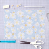 Classy Blue White Daisy Flowers Tissuepapier (Craft)