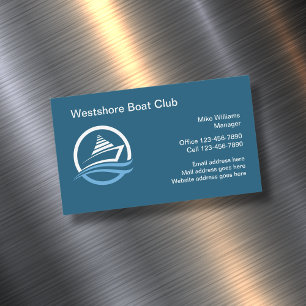 Classy Boat Club Magnetische Visitekaartjes Magnetisch Visitekaartje