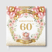 Classy Boho 60e Anniversaire Livre d'invités Style (Recto)