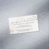 Classy Boho Chic Waterverf Magnetisch Visitekaartje (Voorbeeld)