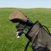 Classy Brown Golfheadcover (Insitu)