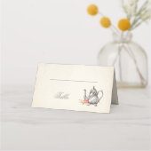 Classy  bruids Tea Party Place Cards (Voorkant)