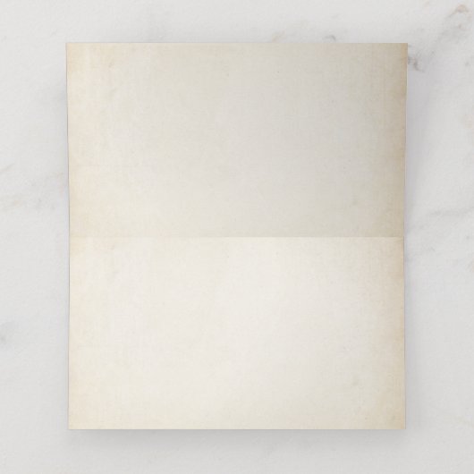 Classy  bruids Tea Party Place Cards (Binnenkant ongevouwen)