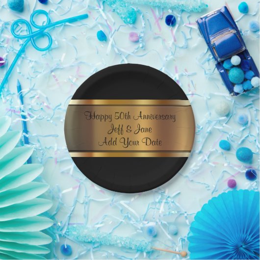 Classy bruiloft Jubileum Papieren Bordje (Feest)