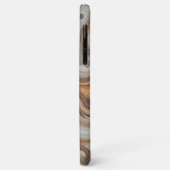 Classy Bruin Beige Amber Grijs Quartz Agaat Patroo Case-Mate iPhone Case (Achterkant/links)