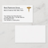 Classy Budget Medisch Arts Visitekaartjes (Voorkant / Achterkant)