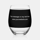 Classy Bulk Realtor Thema Goud Huis Symbool Wijnglas Zonder Voet (Achterkant)