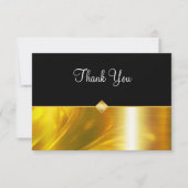 Classy Business Bedankt Card Gold Tone (Voorkant)