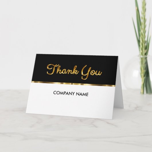 Classy Business Bedankt Cards Nieuw ontwerp (Voorkant)
