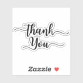 Classy Business Dank je Vorm Sticker (Vel)