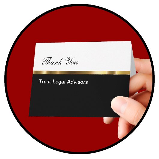 Classy Business Dank u Bedankkaart