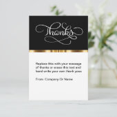 Classy Business - Hartelijk dank voor de flatpanel Bedankkaart (Staand voorkant)