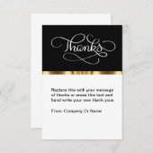 Classy Business - Hartelijk dank voor de flatpanel Bedankkaart (Voorkant / Achterkant)