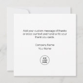 Classy Business Merci Cartes Logo Modèle (Dos)