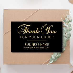 Classy Business Professional - Gold Black Rechthoekige Sticker