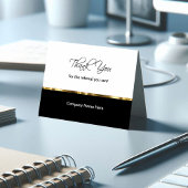Classy Business Reference Hartelijk dank voor uw k Bedankkaart