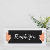 Classy Business Trendy Two Side Merci Cartes (Debout devant)