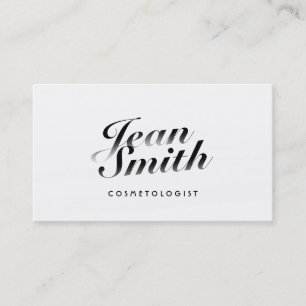 Classy Calligraphic Cosmetologist Visitekaartje