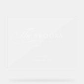 Classy Calligraphic Translucent Wedding (Recto)