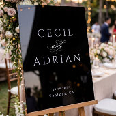 Classy Calligraphy Black Wedding