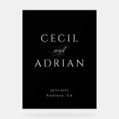 Classy Calligraphy Black Wedding (Recto)