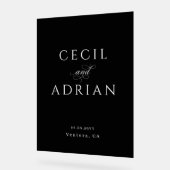 Classy Calligraphy Black Wedding (Angle)