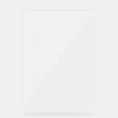 Classy Calligraphy Semi Transparent Wedding (Recto)