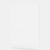 Classy Calligraphy Semi Transparent Wedding (Angle)