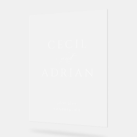 Classy Calligraphy Semi Transparent Wedding (Angle)