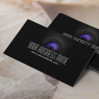 Classy Camera Lens Fotografe Visitekaartje
