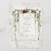 Classy Canopy Wedding Invitation Suite Kaart (Voorkant / Achterkant)