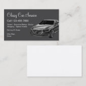 Classy Car Service of het thema Uber Driver Visitekaartje (Voorkant / Achterkant)