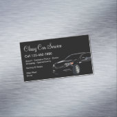Classy Car Service of Uber Driver Magnetisch Visitekaartje (Voorbeeld)