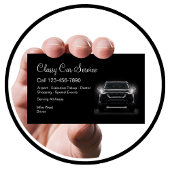 Classy Car Service of Uber Driver Modern Visitekaartje