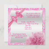 Classy Carnance en Bow 1st Wedding Jubileum Kaart (Achterkant)