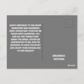 Classy Cat Birthday Kaart voor hem (Achterkant)