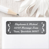 Classy Chalkboard Adreslabels Etiket (Insitu)