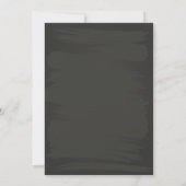Classy Chalkboard Lijst Modern Graduation Party Kaart (Achterkant)