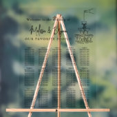 Classy Champagne Toren Bruiloft zitplaatsen kaart Acryl Bord (Neutraal)